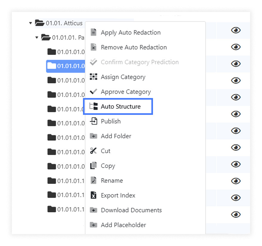 Smart Index Auto Structure